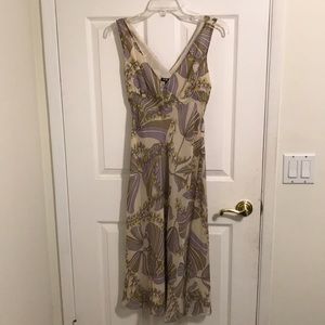 EUC Vintage BCBG Paris silk dress 6P Floral MSRP $158